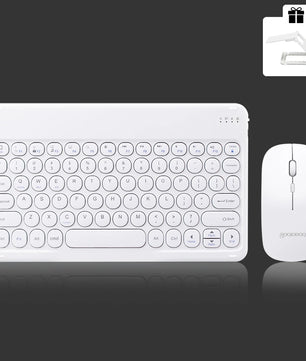 Plastic 2.4G Rechargeable Bluetooth Wireless Keyboard Mouse Kit