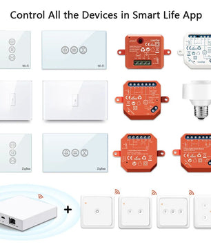 LoraTap Plastic Panel Wireless Voice Control Wall Mounted Switch