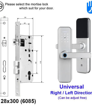 RayKube Aluminium Alloy Fingerprint Digital Smart Door Lock