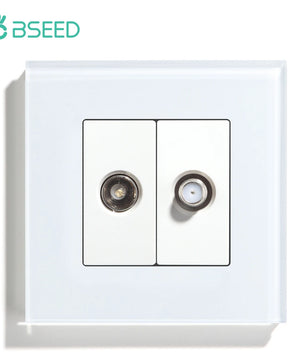 Bseed 10A Glass Panel Wireless WIFI Control Smart Power Socket
