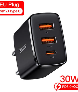 Baseus 30W USB Type C Fast Charger For iPhone 14 13 Pro Max