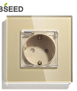 Bseed 16A Glass Panel Wireless WIFI Control Smart Power Socket