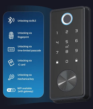 RayKube Aluminium Alloy Fingerprint Digital Smart Door Lock