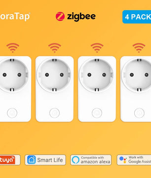 LoraTap 16A Power Plastic Remote Voice Control Plug Switch