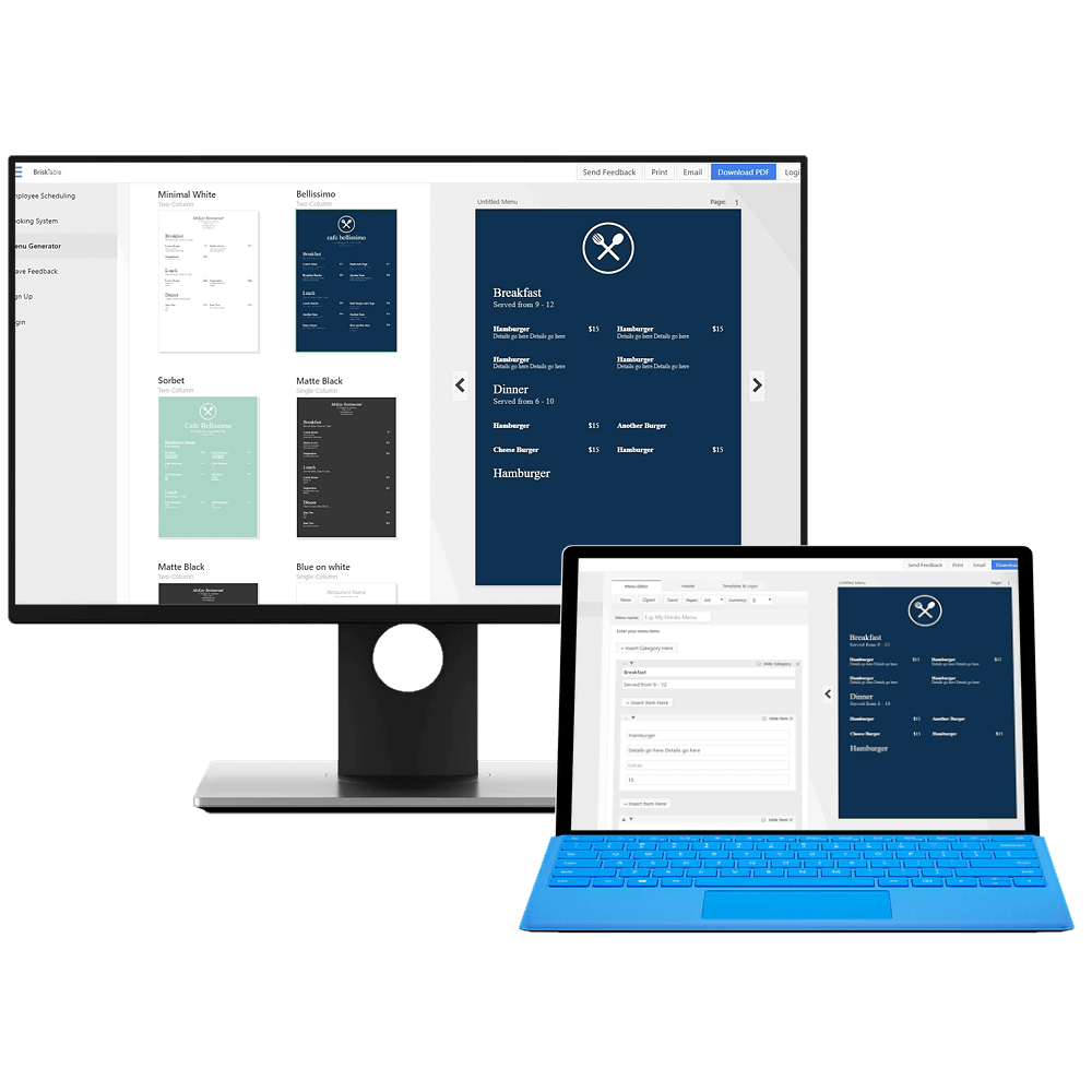 NCH Express Restaurant & Cafe Menu Maker Pro