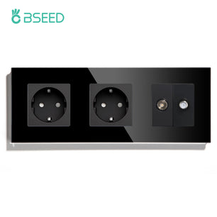 Bseed 16A Glass Panel Wireless WIFI Control Smart Power Socket