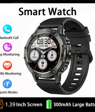 Silica Gel Waterproof Android Round Heart Rate Tracker Smartwatch