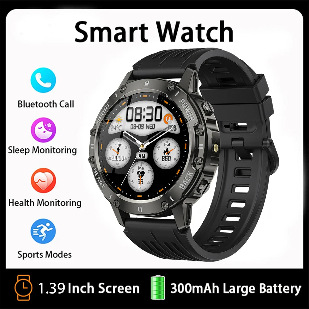 Silica Gel Waterproof Android Round Shape On-Wrist Smartwatch