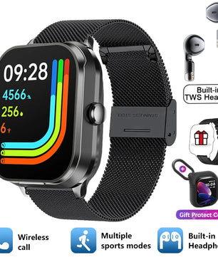 Silica Gel Waterproof Heart Rate Tracker Android Square Smartwatch