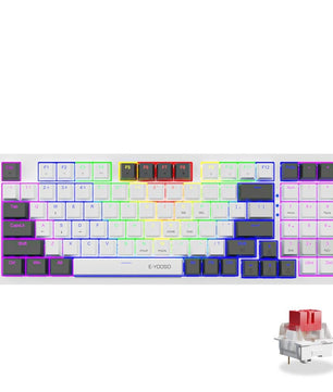 94 Keys USB Wired Mechanical Portable Gaming Keyboard For PC