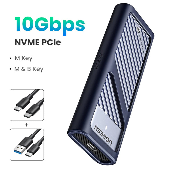 Ugreen 10Gbps 1.8" 2TB M.2 NVMe High Speed External SSD Enclosure