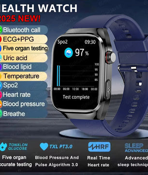 Fine Steel Waterproof Android Square Shaped Bluetooth Smartwatch