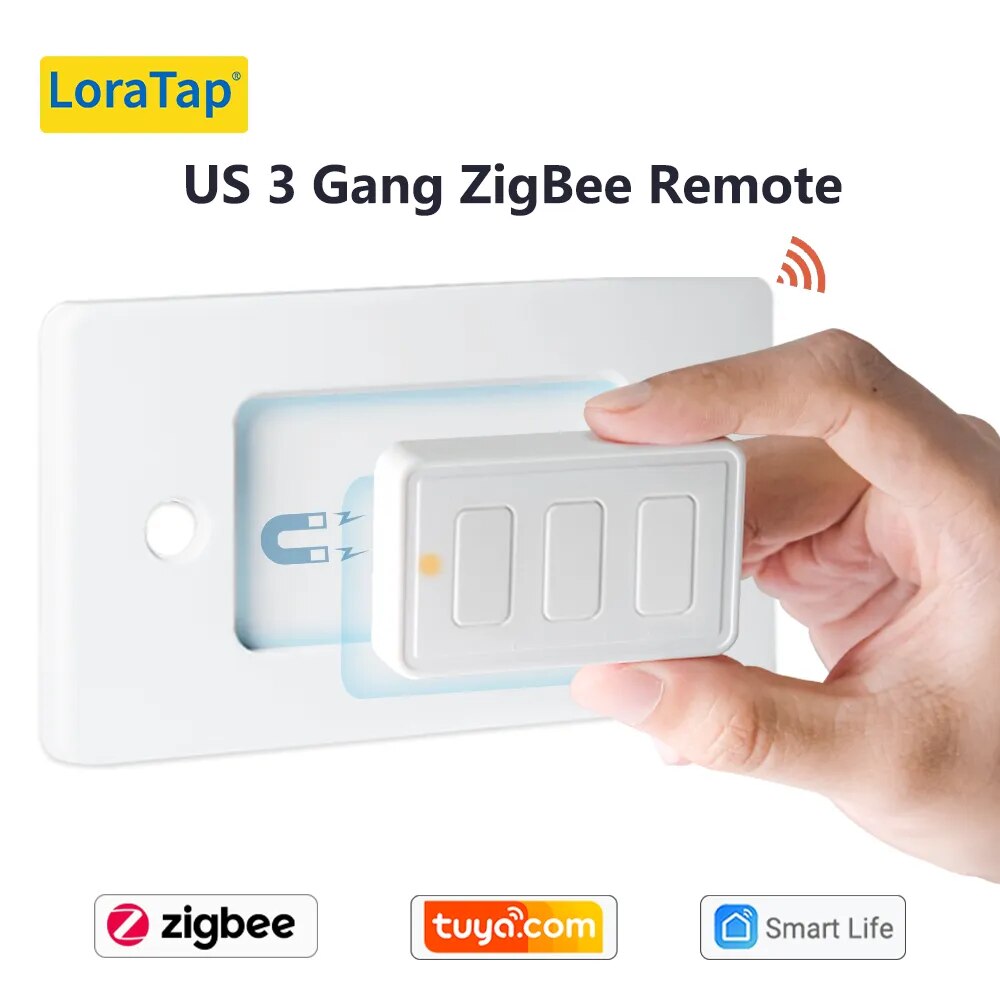 LoraTap Plastic Bluetooth Wireless ZigBee Portable Scene Switch