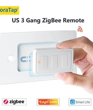 LoraTap Plastic Wireless 4 Gang Remote Control Portable Switch