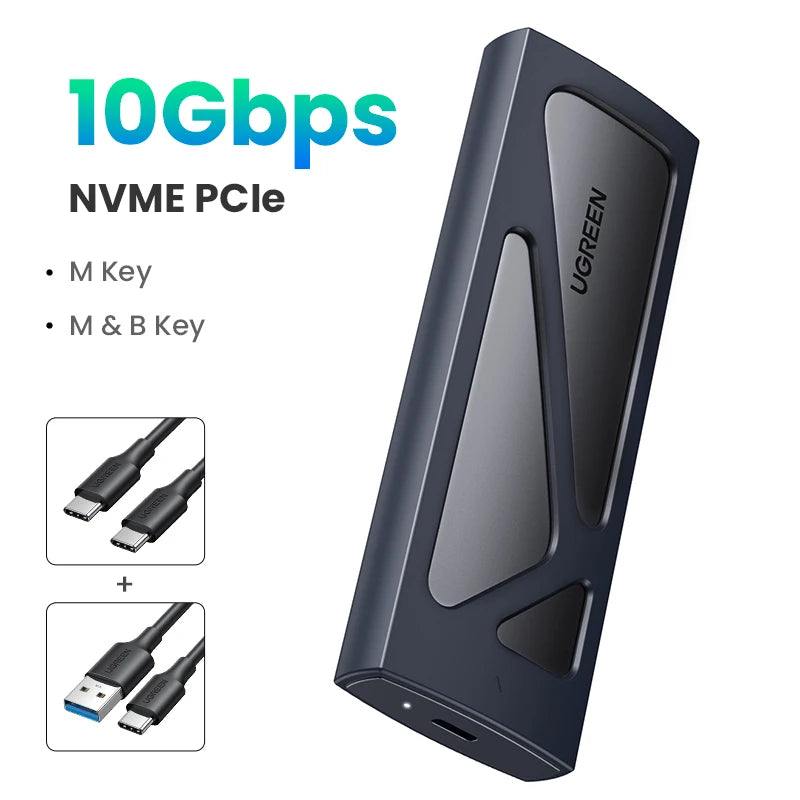 Ugreen 10Gbps 1.8" 2TB M.2 NVMe High Speed External SSD Enclosure