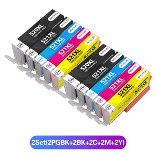 520XL Ink Cartridge Compatible For Canon PIXMA PGI-520 CLI-521