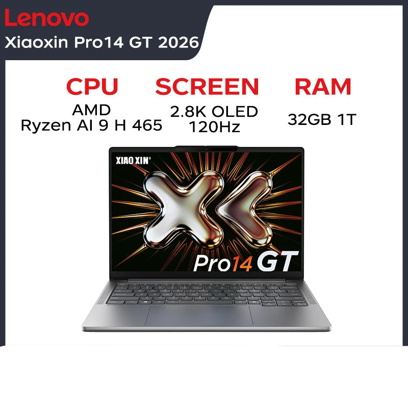 Lenovo Xiaoxin Pro 14GT/16GT 2.8K OLED Lightweight Laptops