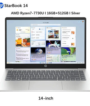 HP AMD Ryzen 7-7730U 16GB RAM 512GB SSD 15.6 Inch Laptop