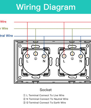 Bseed 16A Glass Panel Wireless WIFI Control Smart Power Socket