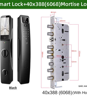 Aluminium Alloy Digital Fingerprint WIFI Reversible Smart Lock