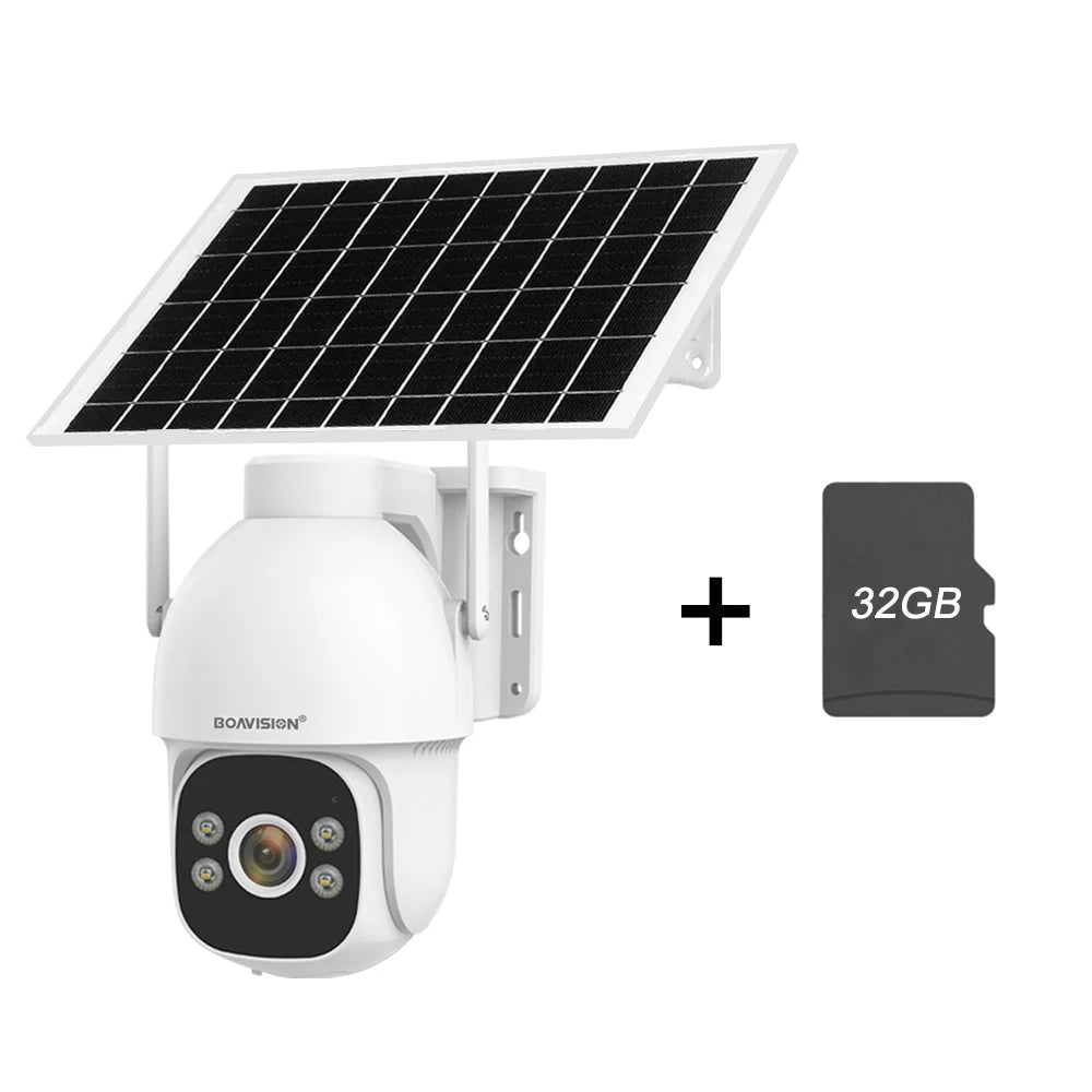 Boavision 4G 128GB Solar Outdoor Night Vision Security Camera