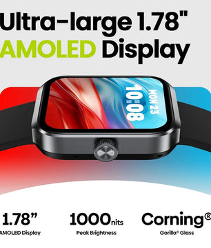 Silica Gel Amoled Display Waterproof Android Square Shape Smartwatch