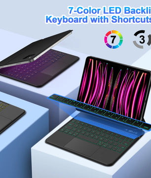 Wireless 11 Inches Magnetic Magic Keyboard Case for Apple iPad