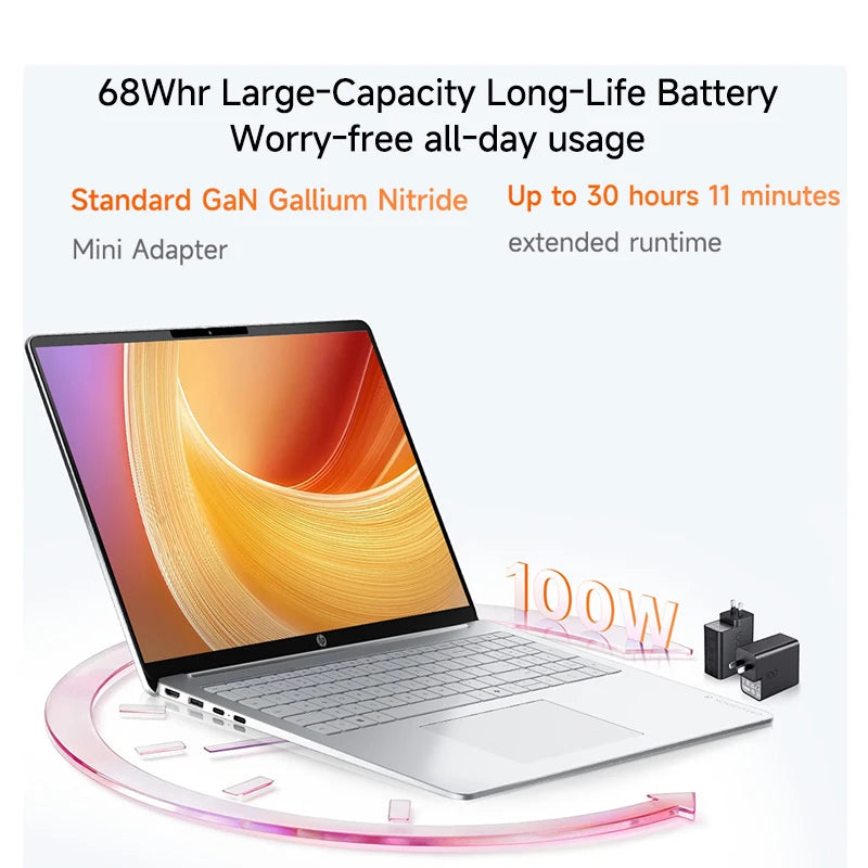 HP AMD Ryzen 7 H 255 16GB RAM 512GB SSD 16 Inch Laptop
