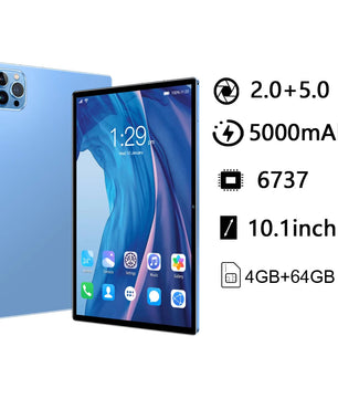 5000mAh Type-C USB 4GB RAM 64GB ROM 10.1 Inches Touch Tablet