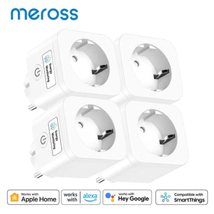 Meross 16A Alloy HomeKit Wifi Remote Voice Control Smart Plug