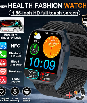 Rubber Waterproof Android Square Shaped Amoled Screen Smartwatch