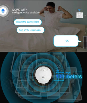 Kerui Plastic Wifi Smart APP Wireless Range Home Alarm Doorbell