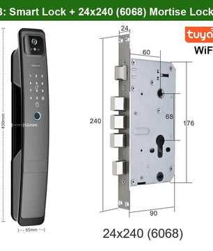RayKube Aluminium Alloy Fingerprint Digital Smart Door Lock