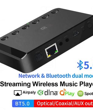 USB 3.5mm WIFI Bluetooth Wireless Audio Receiver Optical Adapter