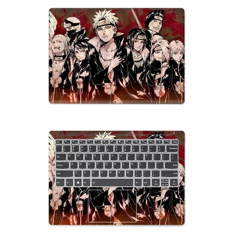 PVC Protective Anime Printed Pattern Laptop Skin Cover