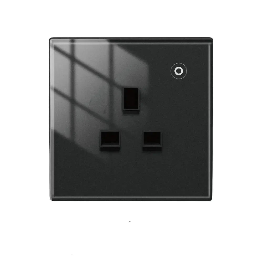 Moes ZigBee Power Monitor Smart Glass Panel Wall Socket
