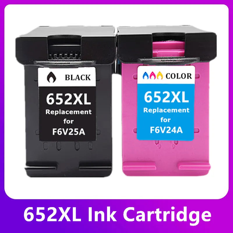 652XL Ink Cartridge Compatible For HP 652 XL Deskjet 1115 1118 2135 2136