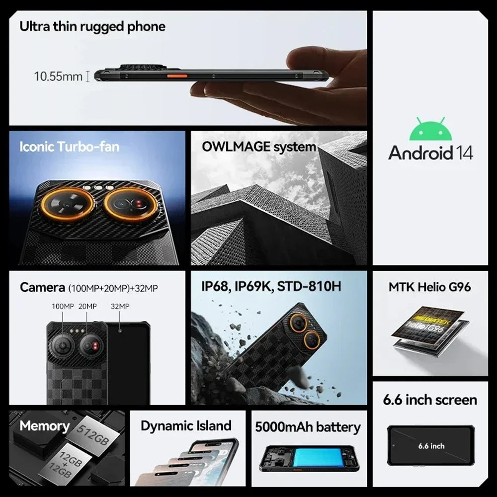 Air3 Rugged Machine Android Normal Screen Fast Charging Smartphone