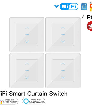 Moes 240V Plastic Curtains Motorized Roller Shutters Blinds Switch