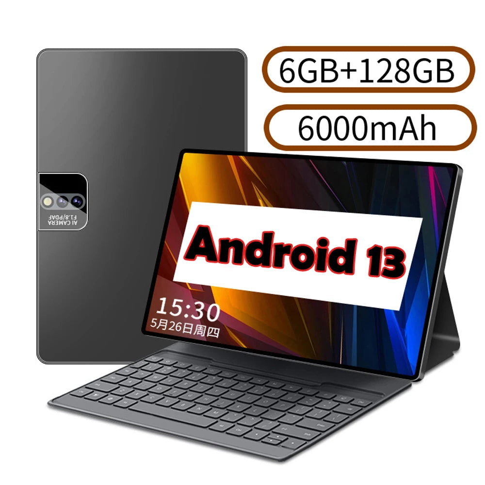 6000mAh 5MP 6GB RAM 128GB ROM Fast Charging 10.1 Inch Tablet