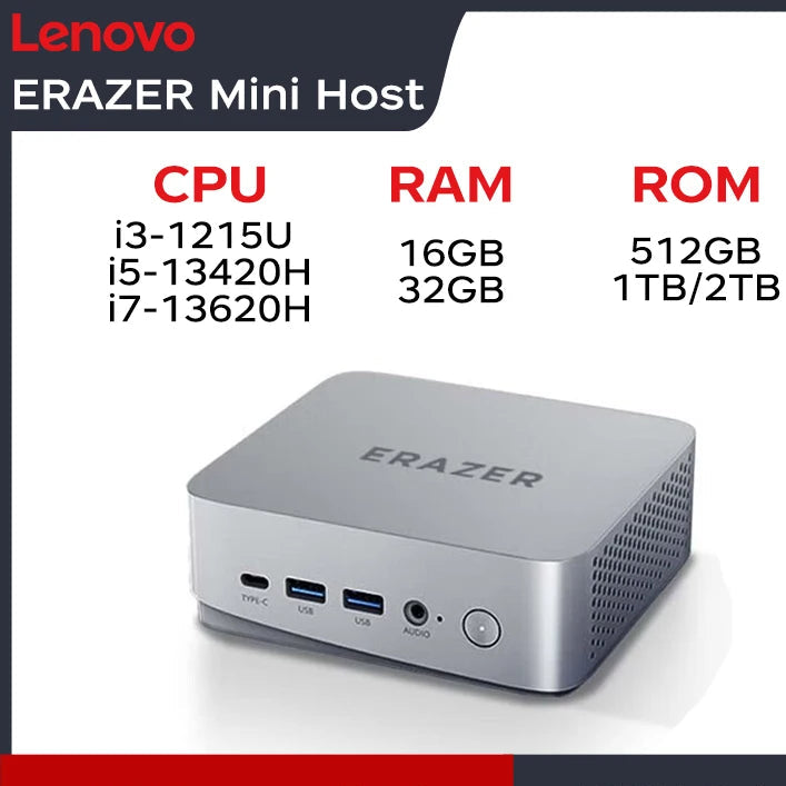 512GB M.2 Intel Core 13 Eco Erazer D80 Mini Host DDR4