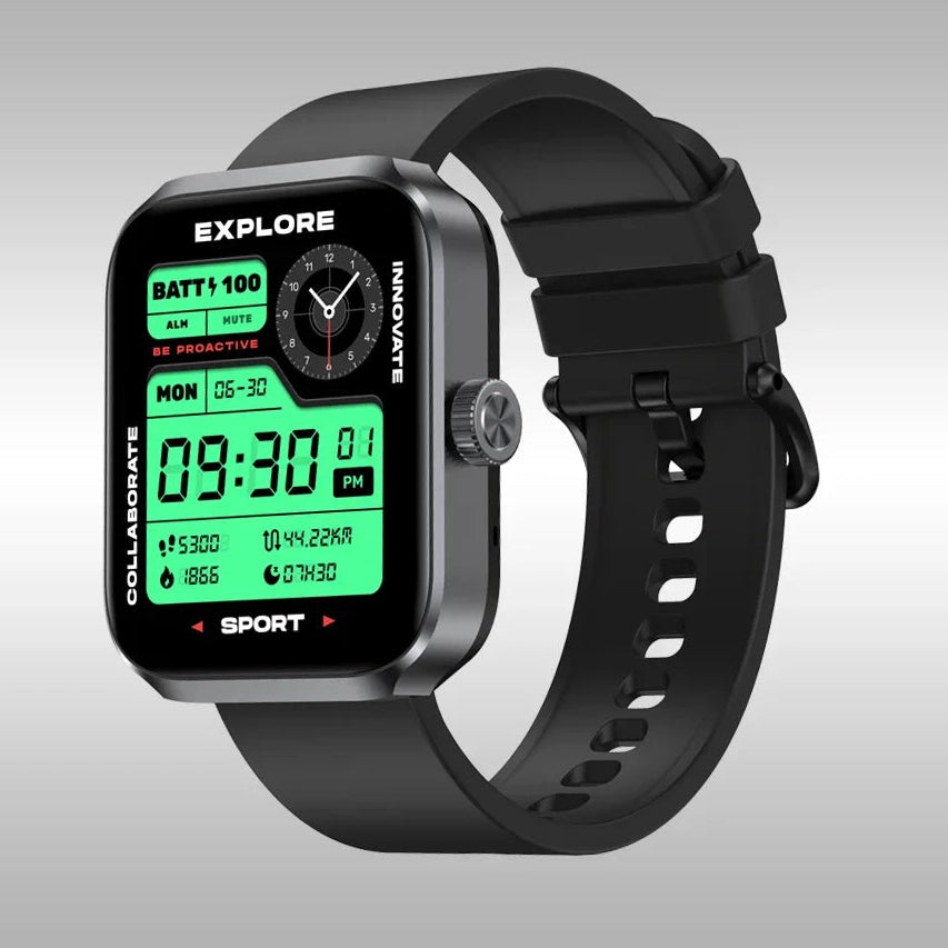 Silica Gel Amoled Display Waterproof Android Square Shape Smartwatch