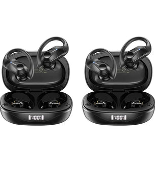 2 PC Metallic Dynamic Wireless Low Latency HIFI Gaming Earphones