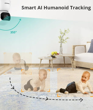 Boavision 3MP Wireless Night Vision Baby Monitor Security Camera