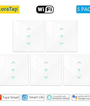 LoraTap 240V Plastic Automatic Remote Control Roller Shutter Switch