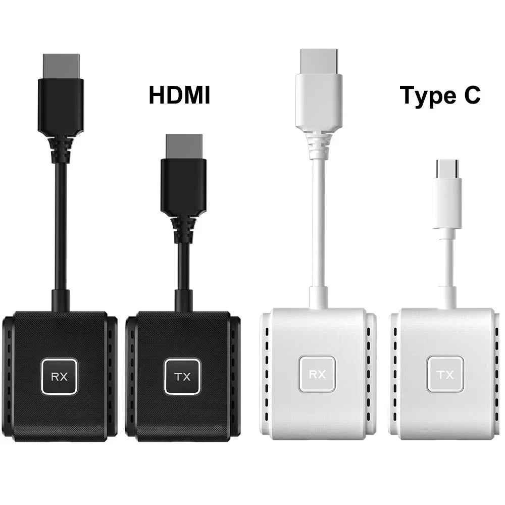 Wireless Type-C 50M HDMI Transmitter Receiver Adapter Set