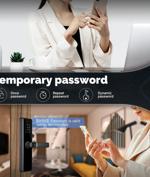 Aluminum Alloy Bluetooth Compatible Electronic Smart Door Lock