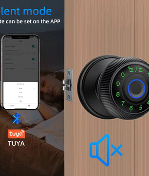 Zinc Alloy Fingerprint Bluetooth Dry Battery Reversible Door Lock