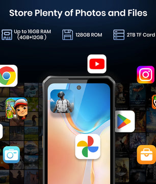 5000mAh 128GB Android Full Screen Fast Charging Smartphone