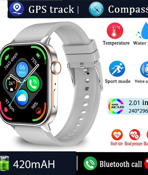 Silica Gel Waterproof Android Square Shape Bluetooth Smartwatch